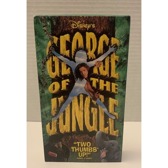VHS - George of the Jungle (1997, Slip Sleeve) Brendan Fraser Disney - Picture 1 of 4